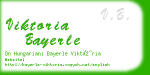 viktoria bayerle business card